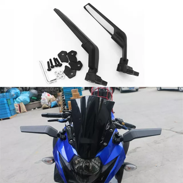 Fit For Kawasaki NINJA 650 EX650 2016-23 Adjustable Winglet Wing Stealth Mirrors