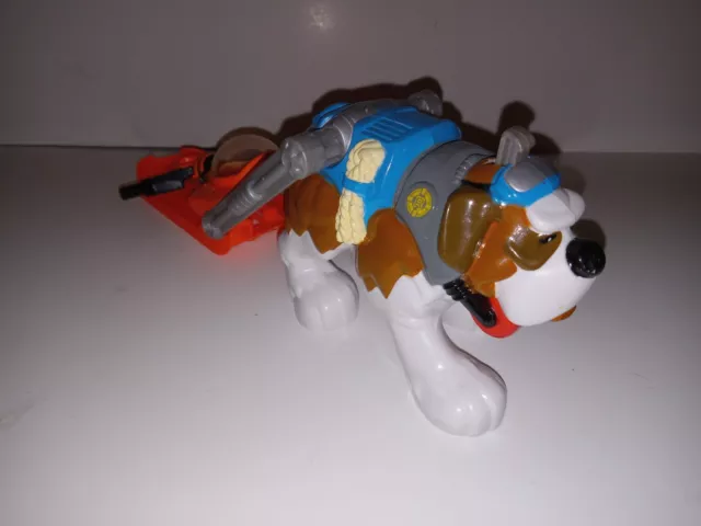 Fisher Price Rescue Heroes St Bernard Wind Chill Sled Dog 6" Tobaggan