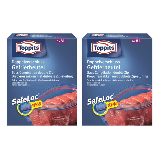 Toppits Gefrierbeutel 2 Liter – 80 Stück Im Vorr Produktbild-Vorschau 2