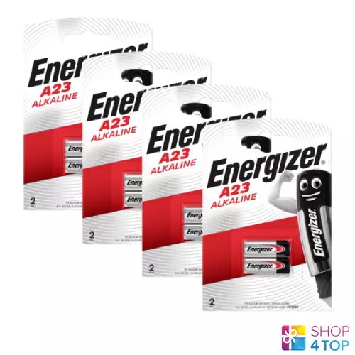 8 Energizer Alkalisch A23 batteries 12V GP23 AK23A L1028 LR2 Exp 2020 2BL Neu