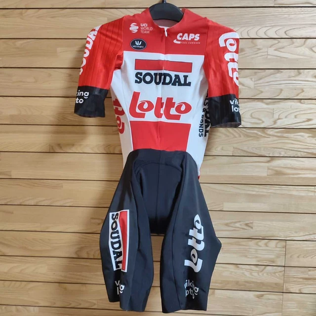 Supplies Lotto Soudal Short Sleeve Skin Suit Lot One Piece Vermarc Road Bike Bic