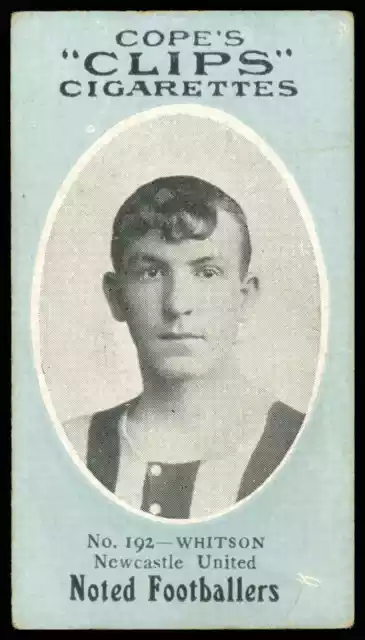 Cope - 'Noted Footballers (282)'  Whitson (Newcastle Utd) (c1910)