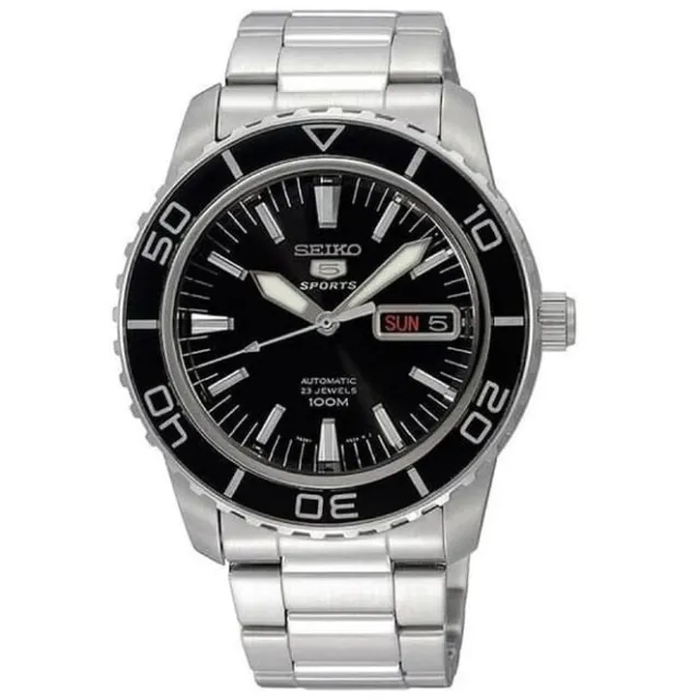 Seiko 5 Sport SNZH55K1 / SNZH55 Black Dial Automatic Men's Watch NEW
