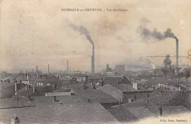 CPA 54 DOMBASLE SUR MURTHE VUE DES FACTORIES (rare photo not at all current edited