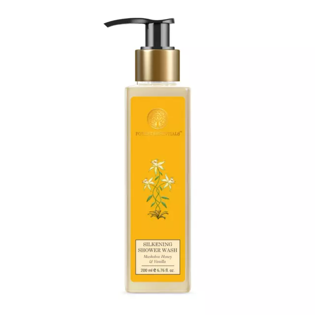 Forest Essentials Silkening Shower Wash Mashobra Honey &vanilla Natural BodyWash