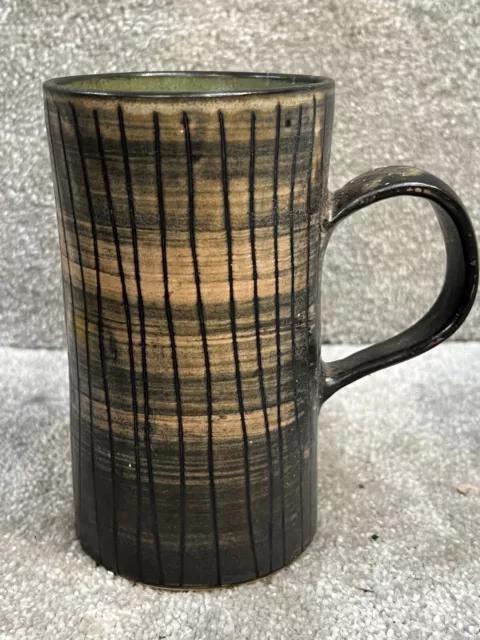 Vintage Handmade Studio Pottery Mug Iden Sussex Cup Tankard Studio Style 3