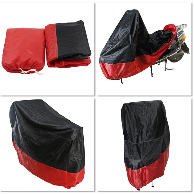 New Motorcycle Moped Cover Breathable Dust Rain UV Protector Waterproof Cover -L