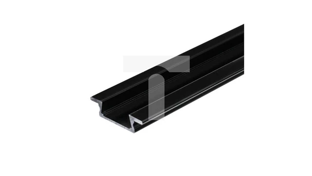 MINILUX LED PROFILE recessed 1m black furniture recessed into the ...