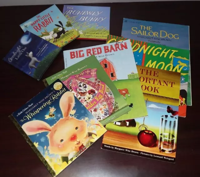 Lot of 9 children's books by Margaret Wise Brown TPB/HB Goodnight Moon Runaway B