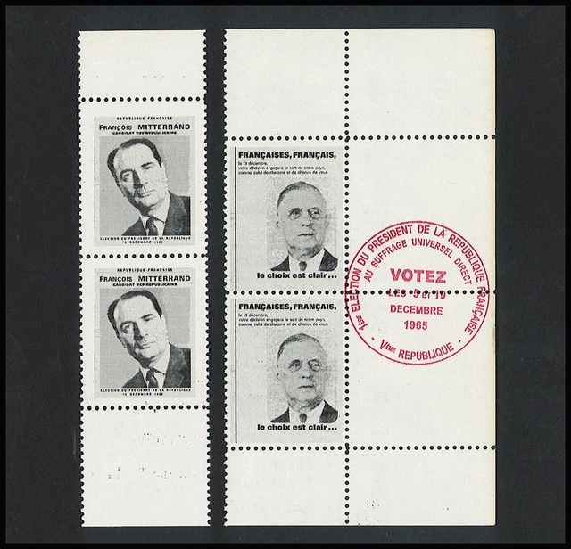 PRES651V 1. ELECTION PRÉSIDENTIELLE FRANCE 1965 DE GAULLE