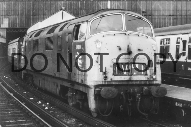 Uk Diesel Train Railway Photograph Of Class 42 D819. Rm42-71