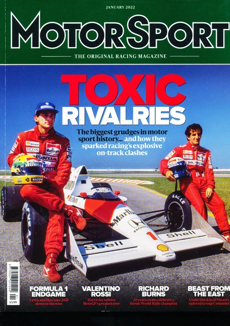 MOTORSPORT MAGAZINE JANUARY 2022 Ayrton Senna Alain Prost Valentino