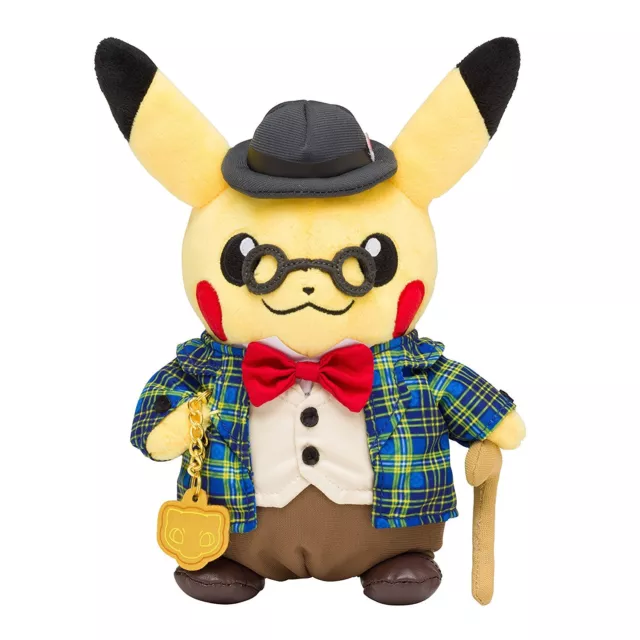 Pokemon Center Original Limité Poupée Peluche Gentleman Pikachu Japon Officiel