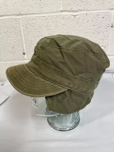 1956 Vietnam War US Army Field Cap Size 7 1/4 Hat Winter M-1951 Cotton Salty Vtg