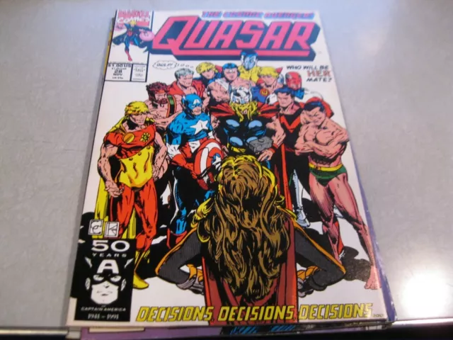 Quasar (1989) #28 by MARK GRUENWALD & GREG CAPULLO