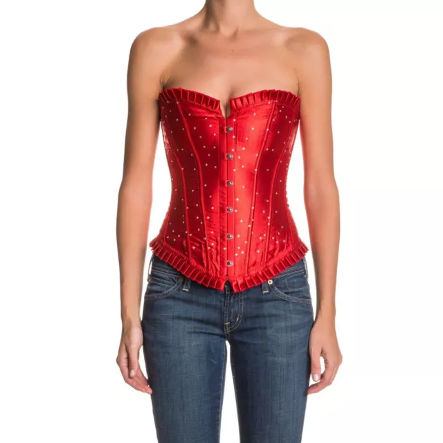 Intimax Corsetto Donna + Perizoma Corsetto Aradia C006M rosso Taglia M 36-38 EU