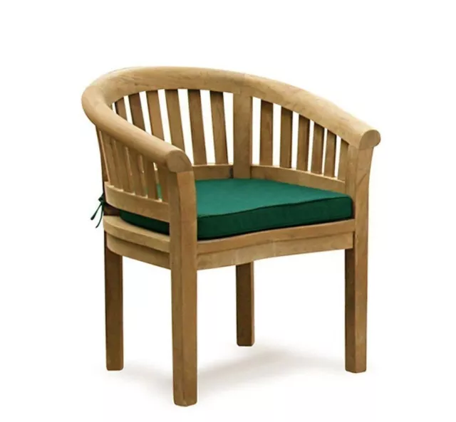 Teak Curved Garden Chair - Banana Range - Cushion Option Available