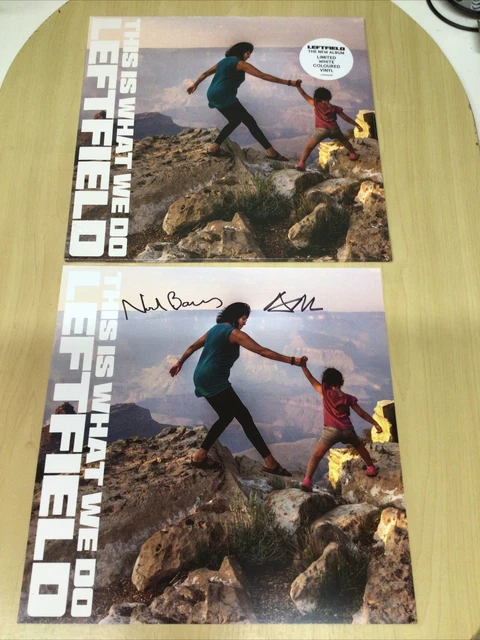 Signed-Leftfield-Lp-This Is What We Do-Opaque White Vinyl-Signed 12” Print-M/Sld