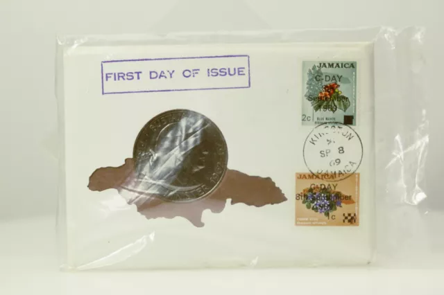 1969 JAMAICA DOLLAR First Day Cover Prime Minister Bustamante Stamp ...