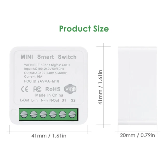 Interruptor inteligente conmutador inteligente aplicación WiFi control de voz 1/4 piezas 100-240 V
