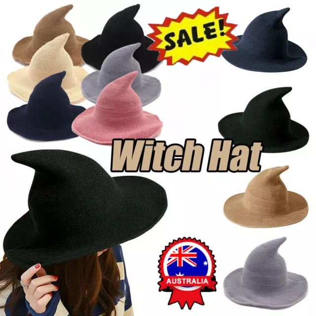 Modern Witch Hat Made From High Quality Sheep Wool Halloween Witch Hat DM