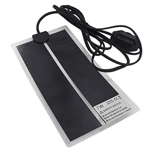 REPTILE HEATING PAD with Temperature Adjustment, 110V 7W Heat Mat for