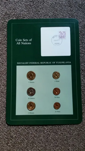 Franklin Mint-Coin Sets of All Nations Socialist -Federal Republic of Yugoslavia