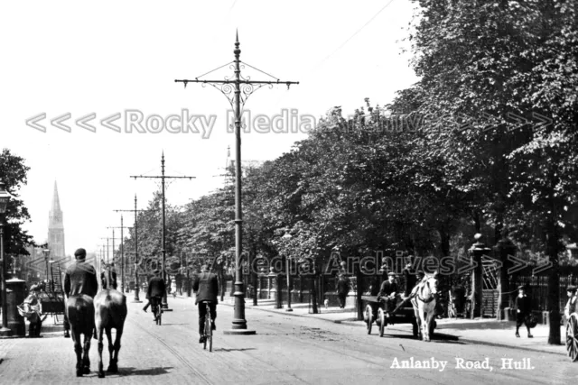 zff-68 Animated, Horse & Cart, Anlaby Road, Hull, Yorkshire. Photo