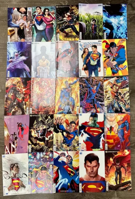 Lot (25) SUPERMAN ACTION & Related DC COMICS Virgin Variant (B) Covers