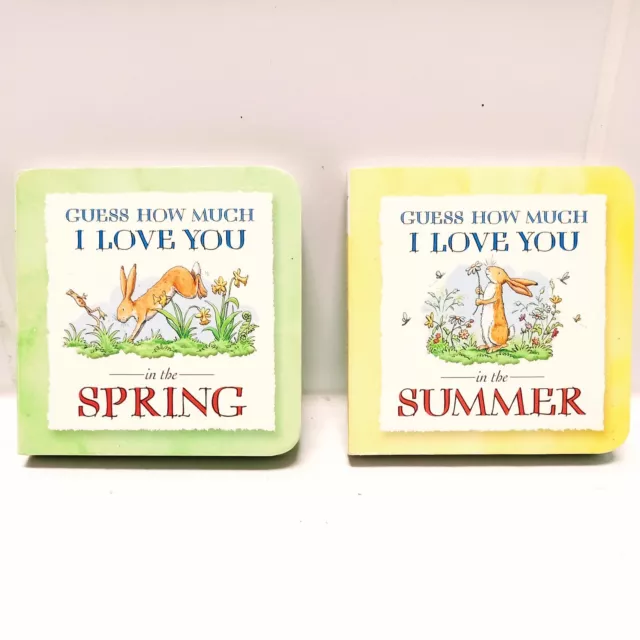 Guess How Much I Love You ~ In The Spring & Summer Little Library Mini Books x 2
