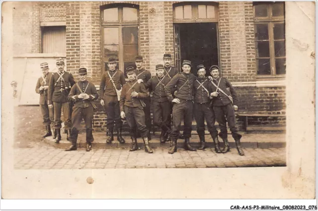 CAR-AASP3-0251 - MILITAIRE - CARTE PHOTO - militaires réunis