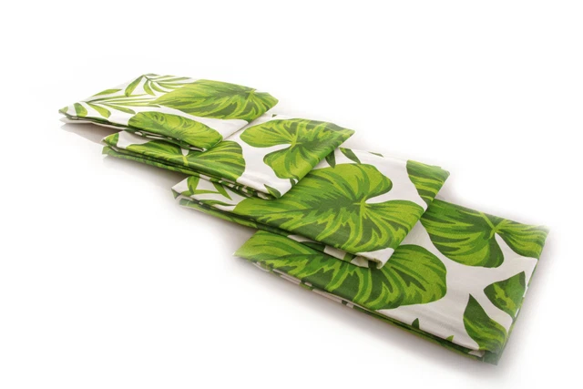 100% Cotton Monstera Hand Towel- Kitchen Dish Towel- Tea Towel  (Set of 8)