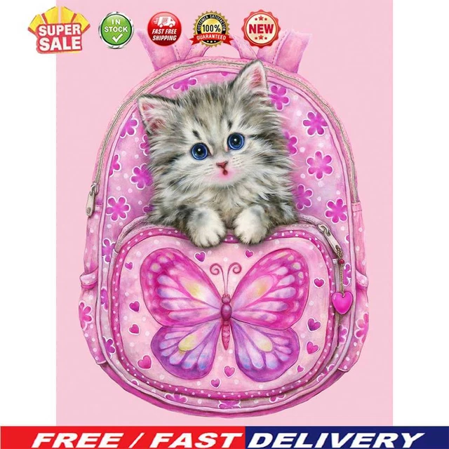 (DE6087) 5D Lindo Gatito Hágalo usted mismo Diamante Pintura Diamante Cuadrado Kit (NE269)