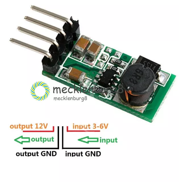 2PC 3.3V 3.7V 5V 6V to12V Power Supply Step up Boost Voltage Regulator Converter