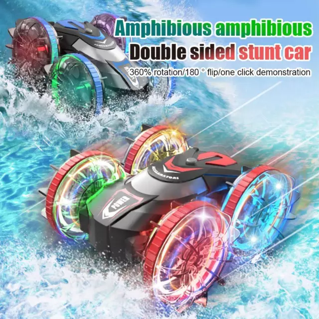 Amphibious Remote Control Toy Double Sided Remote Control Stunt Vehicle л◆