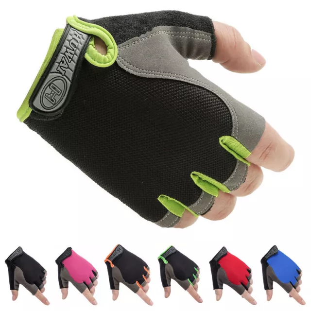 Half Finger Cycling Gloves MTB Bike Bicycle Cycle Riding Sport BMX XC Fingerless