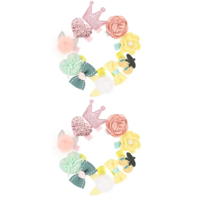 20 pz clip a scatto piccole clip a scatto coniglio nodo fiocco cucciolo