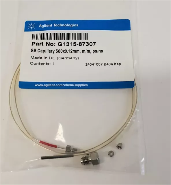 Agilent Technologies G1315-87307 SS Capillary 500 x 0.12mm M/M PS/NS