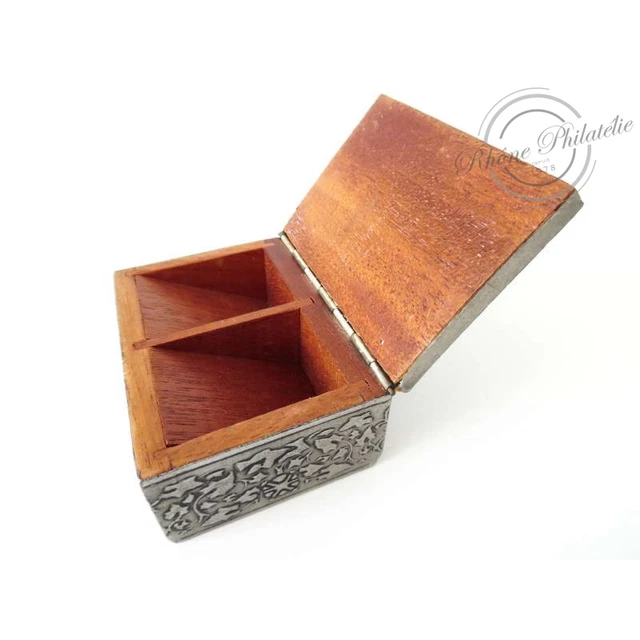 WOODEN STAMP BOX 68 x 50 x 33mm