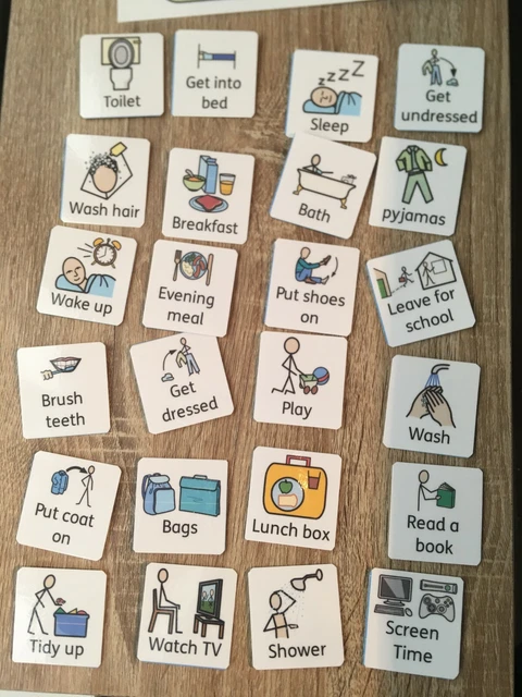 To Do Visual Asd DAILY VISUAL ROUTINE Chart To do/Done visual board ASD/Autism/SEN ...