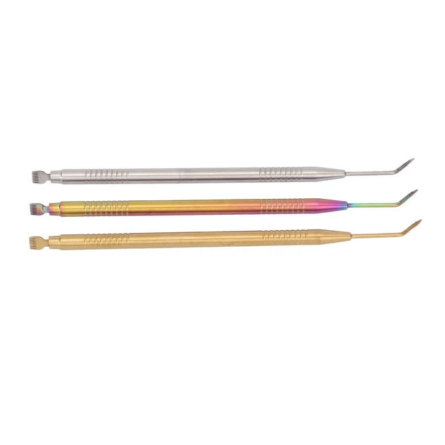 Strumento di sollevamento ciglia permeazione 3 pz pettine coda in acciaio inox separatore ciglia tinta BST