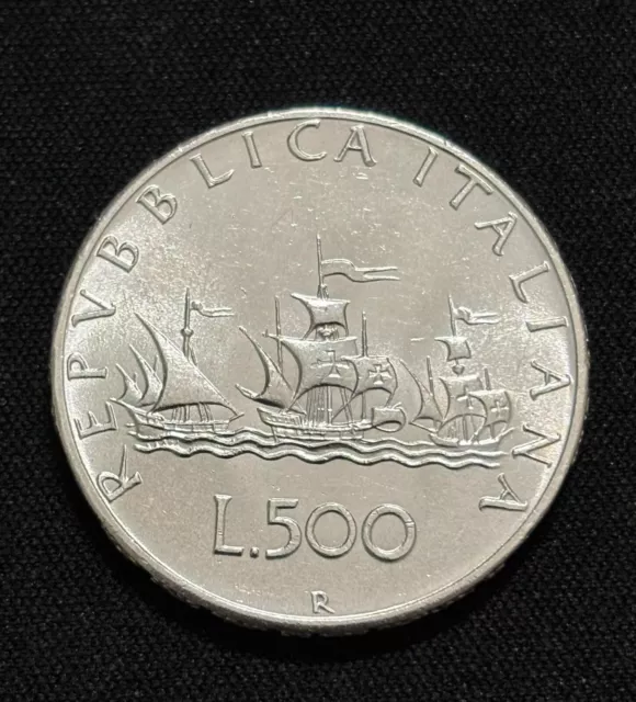 Moneta da 500 lire argento "Caravelle" (anni vari)