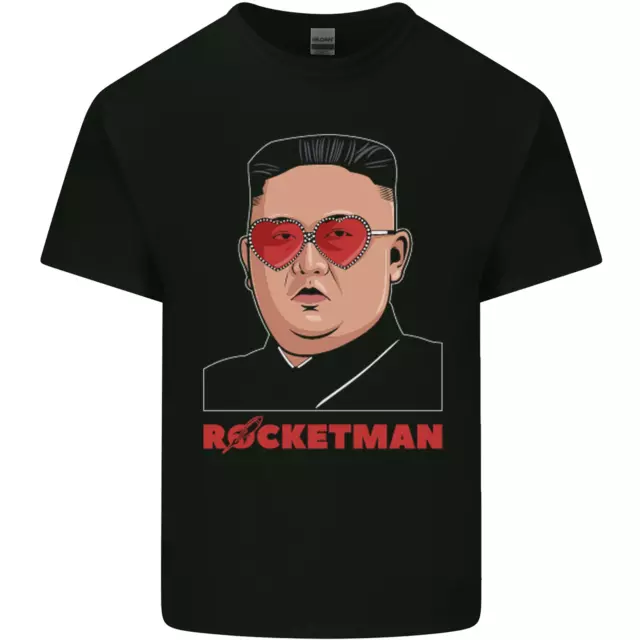 T-shirt top da uomo in cotone Rocket Man Kim Jong-un Missile Test divertente