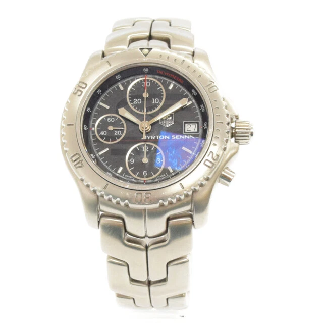 TAG HEUER TAG Heuer Link Ayrton Senna Exclusive Chronograph Date Watch Black d