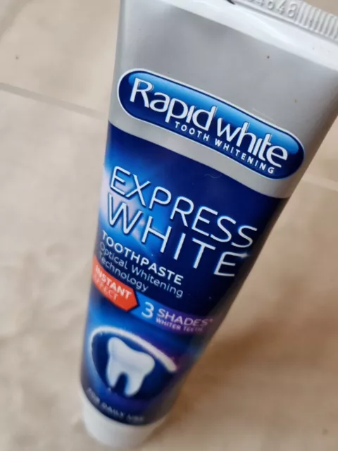 Rapid White Express White Optical Whitening Technology Toothpaste Made in USA