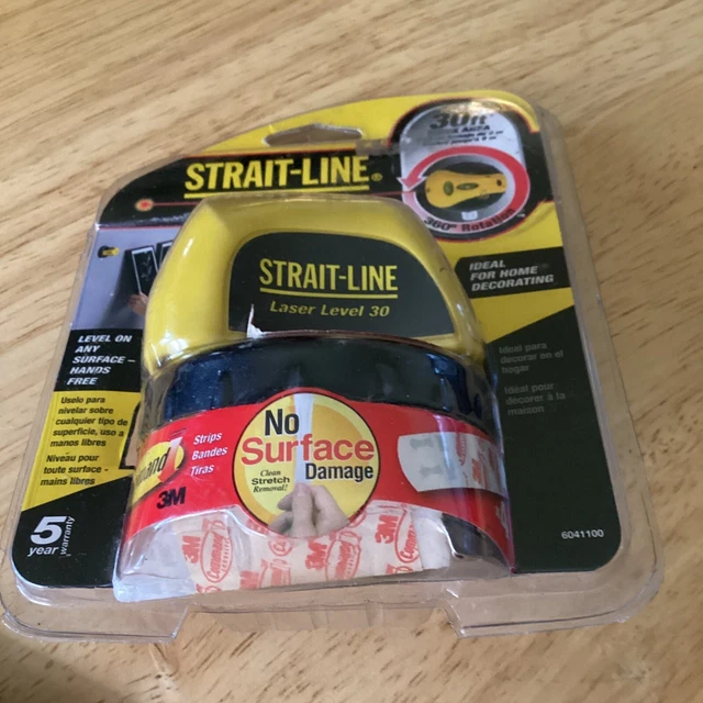NEW STRAITLINE LASER Level 30 Rotates 360 Degrees Hands Free 6.00