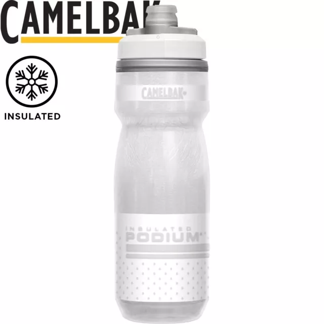 Camelbak Podium Chill 0.6L 600mL Insulated Water Bottle - Reflective Ghost