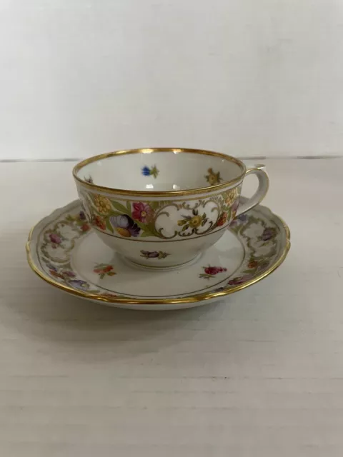 Schumann Germany Bavaria Empress Dresden Flowers Cup & Saucer