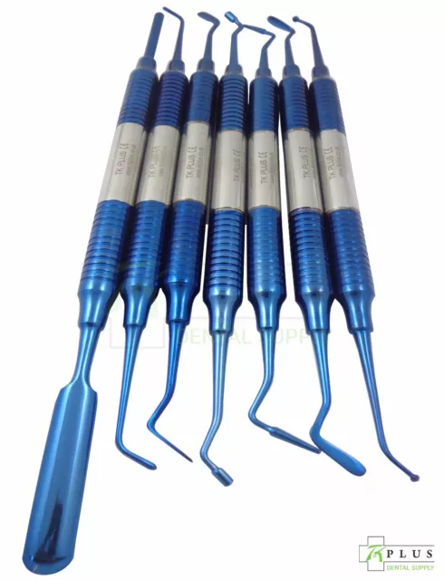 Set Of 7 DENTAL Restauradora compuesto plástico relleno Composite Instruments CE