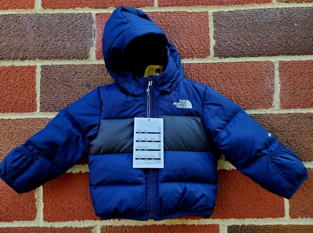 THE NORTH FACE TODDLER Moondoggy Hoody 550 Down Jacket  6/12 Months
